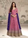 Saboori By Sayuri Gerogette With Embroidery Work Gown With Dupatta Wholesale Online